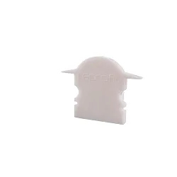 Endekappe L-ET-02-10, 25 mm, 2 stk., hvid