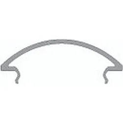 Afdækning R-05-25, BxH: 60,2x14,5mm, hvid satineret, 200cm