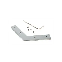 Reprofil slot møtrik / 90° samlestykke 120°, metal, naturlig, sølv