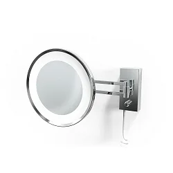 Spejl med belysning BS 36 LED 5-fold IP 44, chrom 