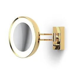Spejl med belysning BS 36 LED 7-fold IP 44, guld 