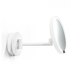 Spejl med belysning JUST LOOK PLUS WD Spejl med 7x forstørrelse IP20, hvid mat dæmpbar