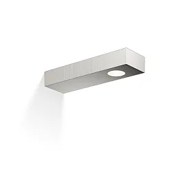LED Wall luminaire FLAT 2 LED, 7W, 3000K, 370lm, IP44, nickel satin