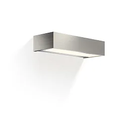 Væglampe BOX 25 N LED IP44, nikkel satin dæmpbar