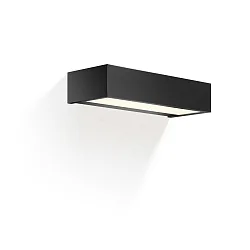 Væglampe BOX 25 N LED IP44, sort mat dæmpbar