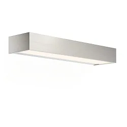 Væglampe BOX 40 N LED IP44, nikkel satin dæmpbar