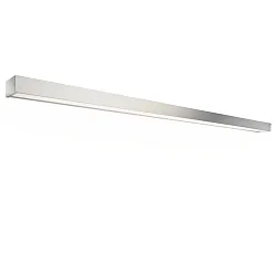 Væglampe BOX 150 N LED IP44, nikkel satin dæmpbar