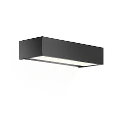 Væglampe BOX 25 N LED IP44, sort mat dæmpbar