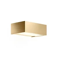 Væglampe BOX 15 N LED IP44, guld mat dæmpbar