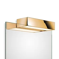Spejllampe BOX 1-25 N LED IP44, guld dæmpbar