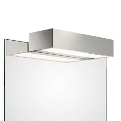 Spejllampe BOX 1-25 N LED IP44, nikkel satin dæmpbar