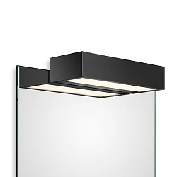 Spejllampe BOX 1-25 N LED IP44, sort mat dæmpbar