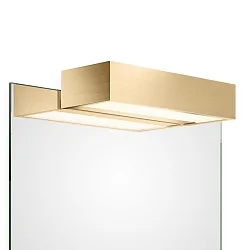 Spejllampe BOX 1-25 N LED IP44, guld mat dæmpbar