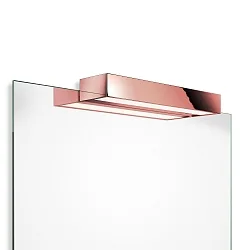 Spejllampe BOX 1-40 N LED IP44, rosa guld dæmpbar
