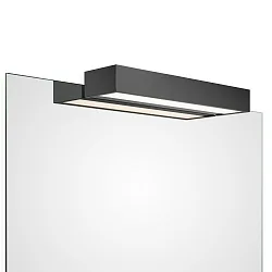 Spejllampe BOX 1-40 N LED IP44, sort mat dæmpbar
