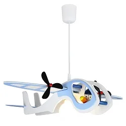 Pendant luminaire AEROPLANE WITH JOE, nursery lamp, 1x E27