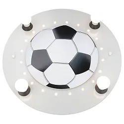 Loftlampe FUSSBALL E14 IP20, sølv
