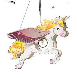 Pendant luminaire PEGASUS MÄRCHENWELT, E27, pink
