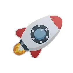 Væglampe RAKETE, grå, rød