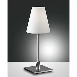Bordlampe LUCY BIG, E14, 1x 60W, IP20, satin nikkel