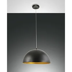 Fabas Luce DINGLE Pendel, E27, sort/guld