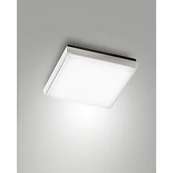 Fabas Luce DESDY LED Loftlampe, IP54, aluminium, hvid, 24x24cm
