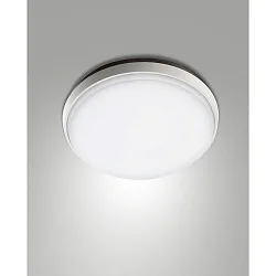 Fabas Luce OLLY LED Loftlampe, IP54, aluminium, hvid, Ø 30cm