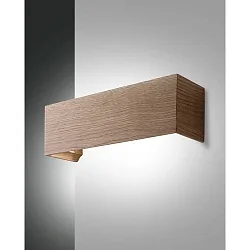 Fabas Luce BADIA LED Væglampe sølvgrå/egetræ