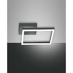 LED Væglampe BARD, 1x 22W, 3000K, 1980lm, IP20, antracit