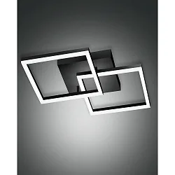 wall and ceiling luminaire BARD IP20, satined, black dimmable