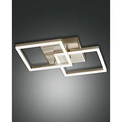Fabas Luce BARD LED Loftlampe 45x45cm, guld matt
