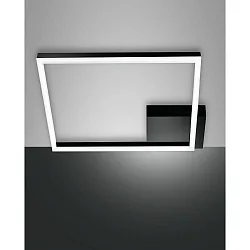 Loftlampe BARD IP20, satin, sort dæmpbar