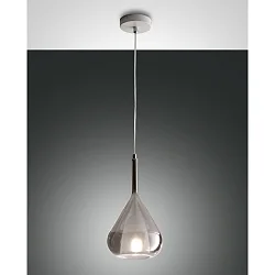 Pendel LILA, E27, 1x 40W, IP20, grå gennemsigtig