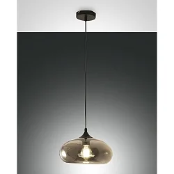 Pendant luminaire ELA, E27, 1x 60W, IP20, amber