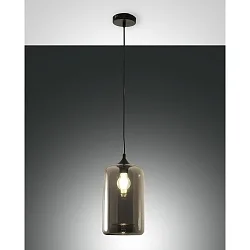 Pendel SILO, E27, 1x 60W, IP20, grå gennemsigtig