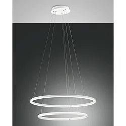 LED Pendant luminaire GIOTTO, 37+28W, 3000K, 4030+3020lm, IP20, Smartluce compatible, white