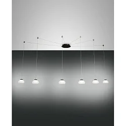 LED Pendant luminaire ARABELLA, 6x 8W, 3000K, 4320lm, IP20, white