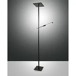 LED Standerlampe IDEAL, 40W+8W, 3000K, 300/500lm, IP20, sort