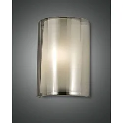 wall luminaire MARIBEL E27 IP20, grey, transparent, white 