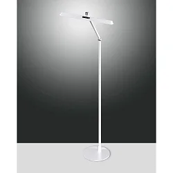 floor lamp BEBA CCT Switch, adjustable, with touch dimmer IP20, silver matt dimmable