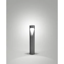 Pælelampe TEO 60 IP65, metallic, sort