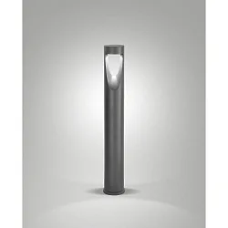 Pælelampe TEO 80 IP65, metallic, sort