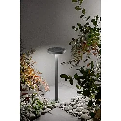 Solar pælelys PALMER med sensor IP54, mørkegrå