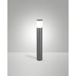 Pælelampe GORLA E27 IP54, mørkegrå