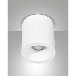 overflade lampe GUAMO rund GU10 IP20, hvid dæmpbar