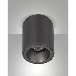 overflade lampe GUAMO rund GU10 IP20, sort dæmpbar