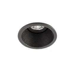 Indbygnings loftlampe FOX LED IP20, sort mat