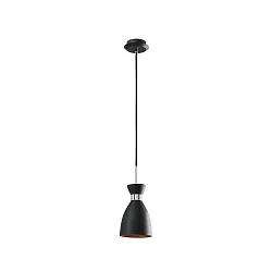 Pendel RETRO E14 IP20, kobber, sort mat 