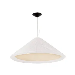 Pendel SAIGON IN 4-flammer E27 IP20, sort mat, naturlig farve 
