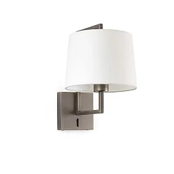Væglampe FRAME E27 IP20, hvid, antik guld 